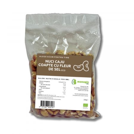 KASANA NUCI CAJU COAPTE CU FLEUR DE SALE 250 GR BIO*