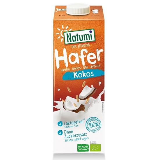 Bautura Bio din ovaz cu cocos, 1 L, Natumi