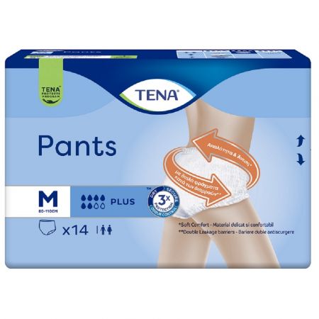 Scutece tip chilot pentru adulti Pants, 14 bucati, Medium, Tena