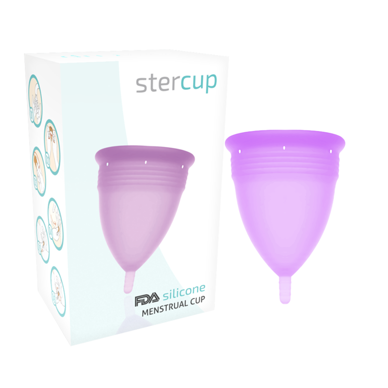 Cupa menstruala din silicon, marimea S, Violet, Stercup