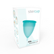 Cupa menstruala din silicon, marimea L, Turcoaz, Stercup 589196