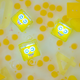 Jucarie senzoriala luminoasa Alex Glo Cube, 3 ani+, Galben, Glo Pals 663078