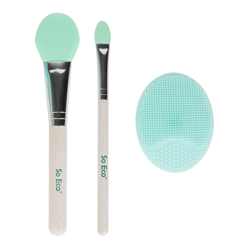 Set exfoliere si curatare pentru fata, 3 bucati, So Eco