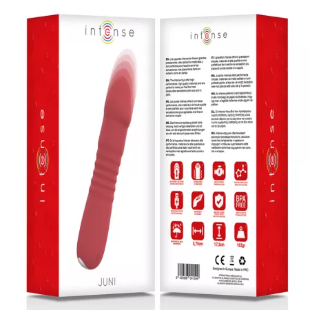 Vibrator extensibil June, Rosu, 1 bucata, Intense