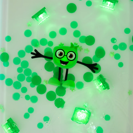 Jucarie senzoriala luminoasa Pippa Glo Pal, Verde, Glo Pals 663047