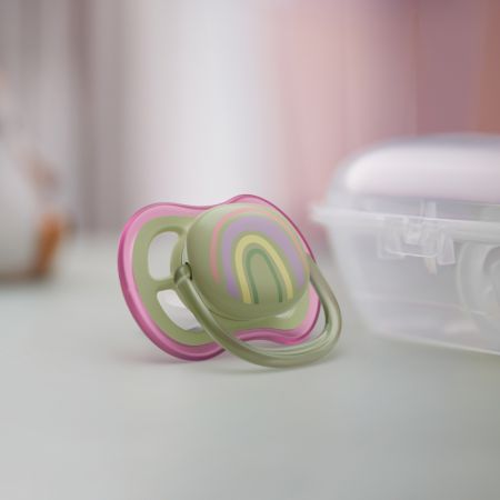 Suzete ultra air Philips Avent, 0-6 luni, 2 bucati, SCF085/59, Philips 590065