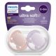 Suzete ultra soft Philips Avent, 0-6 luni, 2 bucati, SCF091/31, Philips 590485