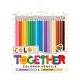 Creioane colorate Color Together, 3 ani+, 24 buc, Ooly 590263