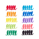 Carioci lavabile cu pensula Big Bright Brush, +3 ani, 10 culori, Ooly 590269