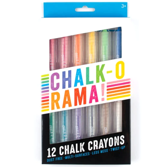 Creioane cu creta Chalk-O-Rama, 3 ani+, 12 buc, Ooly