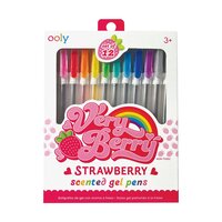 Pixuri cu gel parfumate Very Berry, 3 ani+, 12 buc, Ooly