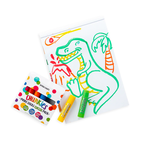 Creioane tempera solida Chunkies, 3 ani+, 6 buc, Ooly 590298