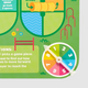 Set planse si jocuri cu abtibilduri repozitionabile, 3 ani+, Animale prietenoase, Ooly 590303