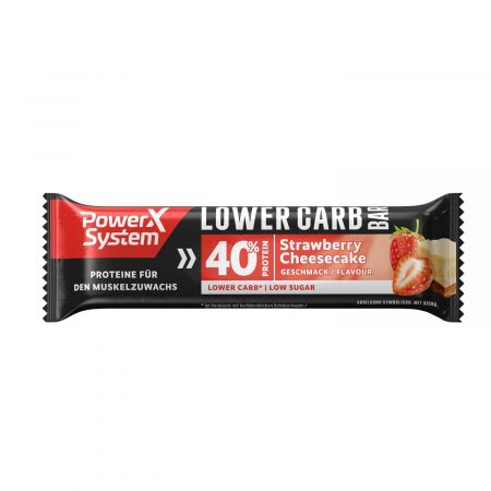 POWER SYSTEM LOWER CARB STRAWBERRY CHEESECAKE 40 GR