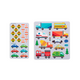 Set planse si jocuri cu abtibilduri repozitionabile, Vehicule, Ooly 590325