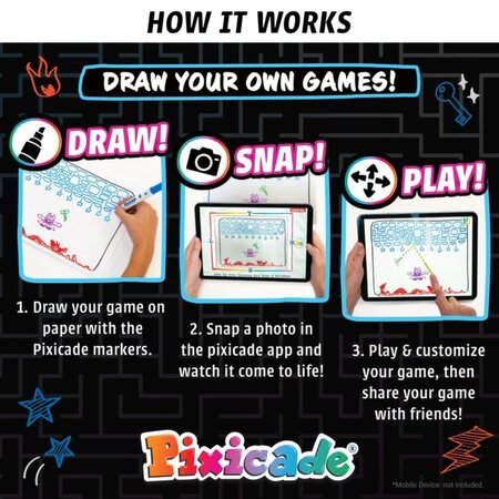 Joc educational STEM, Pixicade Mobile Game Maker, 6 ani+, Pixicade 817250