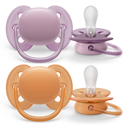 Suzete ultra soft Philips Avent, 6-18 luni, 2 bucati, SCF091/33, Philips 590643
