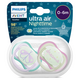 Suzete ultra air cu buton fosforescent Philips Avent, 0-6 luni, 2 bucati, SCF376/19, Philips 590874