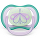 Suzete ultra air cu buton fosforescent Philips Avent, 0-6 luni, 2 bucati, SCF376/19, Philips 590877