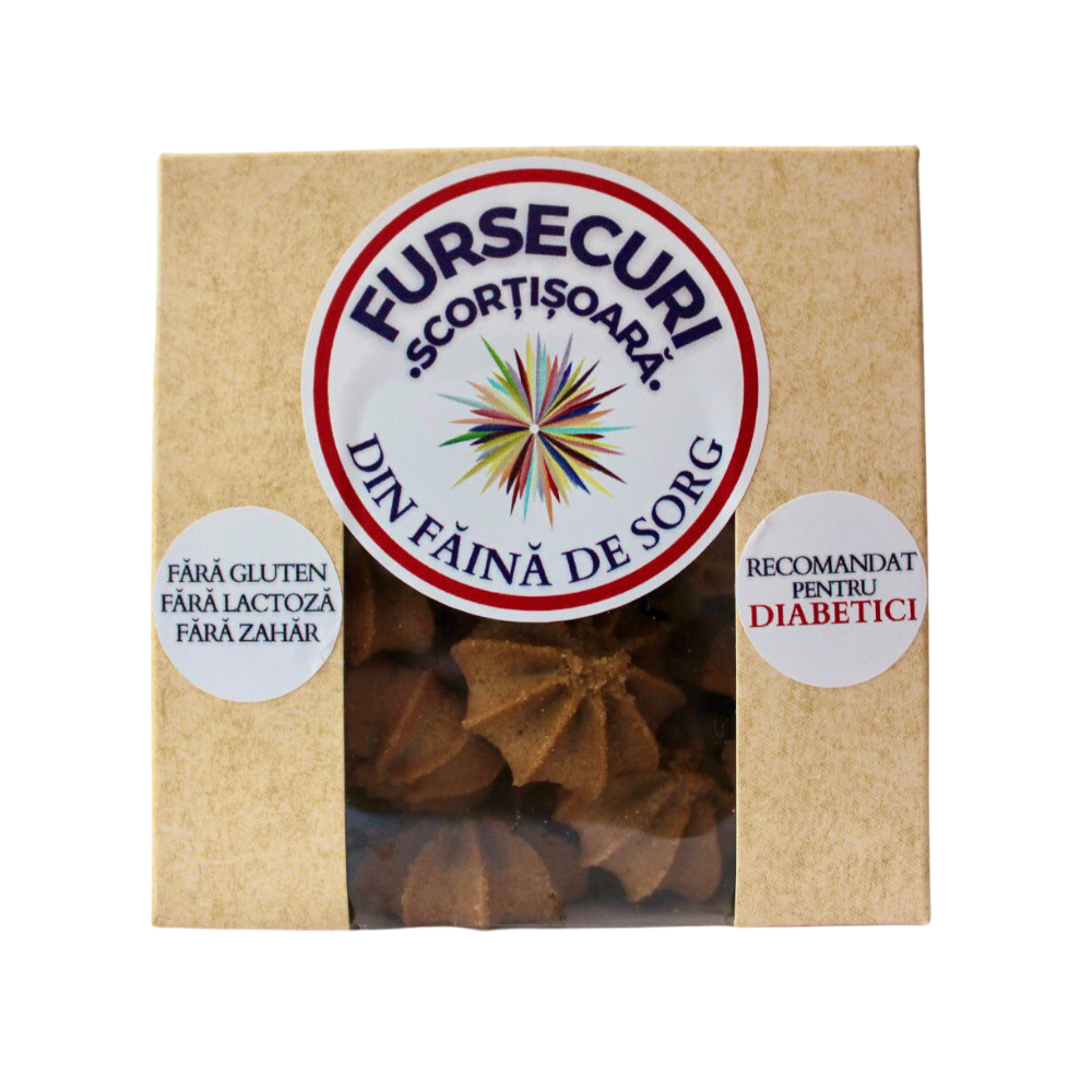 Fursecuri cu scortisoara din faina de sorg pentru diabetici, 130 g, Daycome