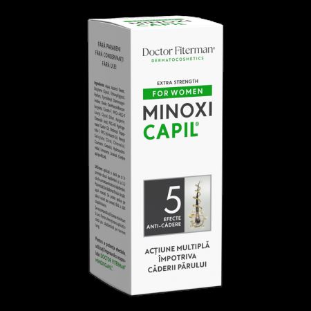 Spray Minoxicapil Women impotriva caderii parului la femei, 60 ml, Doctor Fiterman