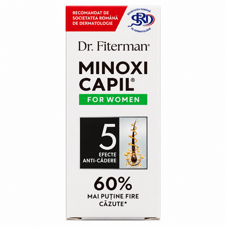 Spray Minoxicapil Women impotriva caderii parului la femei, 60 ml, Doctor Fiterman
