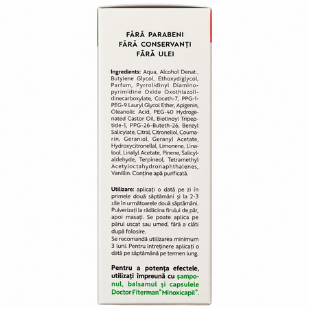 Spray Minoxicapil Women impotriva caderii parului la femei, 60 ml, Doctor Fiterman 823282