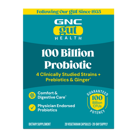 Probiotic Complex Extra Strength 100 Miliarde Culturi Vii, 20 capsule, GNC