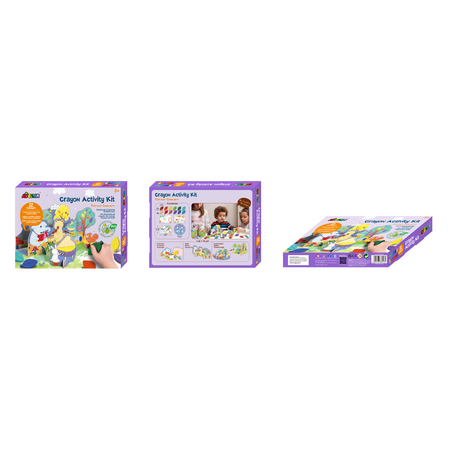 Kit de activitati cu Creioane Colorate Concert in Padure, +3 ani, 12 creioane colorate, Avenir 788969