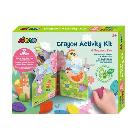 Kit de activitati cu Creioane Colorate Distractie in 4 Anotimpuri