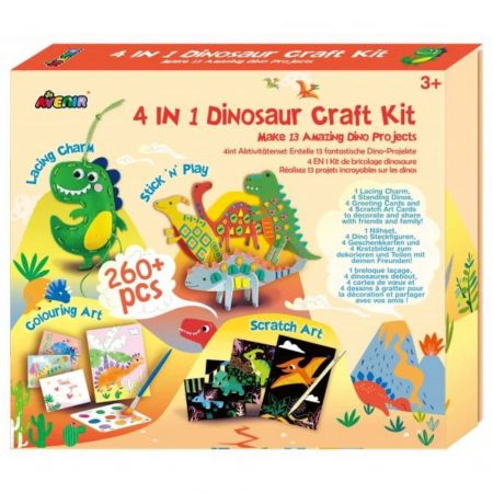 Set creativ 4 in 1 Dinozauri