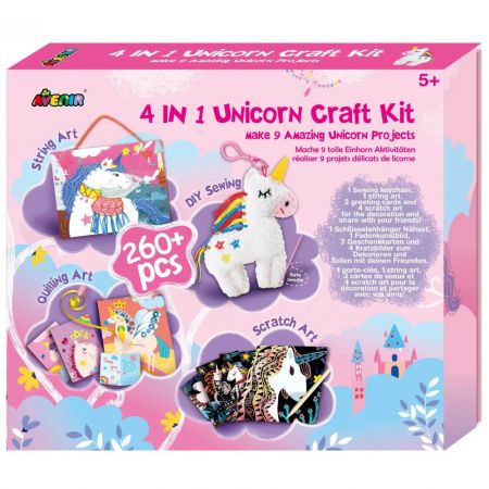 Set creativ 4 in 1 Unicorni