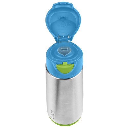 Termos cu cioc din silicon, 500 ml, Albastru/ Verde, BBOX 591082