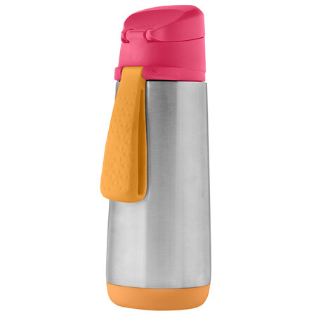 Termos cu cioc din silicon, 500 ml, Roz/ Portocaliu, BBOX 591099