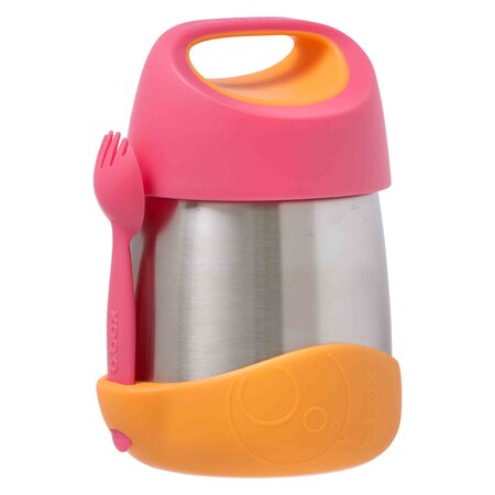 Termos pentru mancare, Roz/ Portocaliu, 335 ml, BBOX 591160