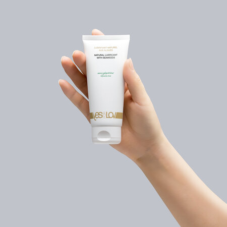 Lubrifiant intim fara glicerina pe baza de apa cu alge marine, 100ml, Yesforlov 591169