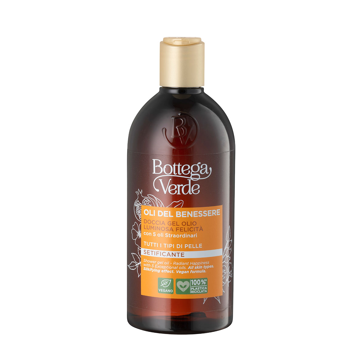 Gel de dus cu uleiuri esentiale, 400 ml, Bottega Verde