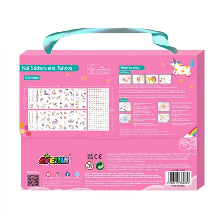 Stickere pentru unghii si tatuaje, +3 ani, Unicorni, Avenir 591270