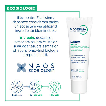 Crema hidratanta Sebium Hydra, 30 ml, Bioderma 794250