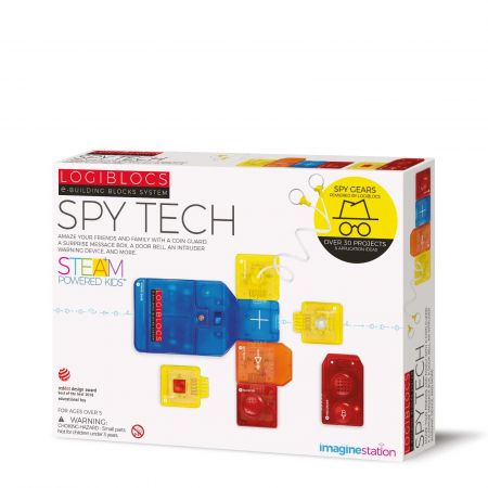 Joc electronic Logiblocs set Spy Tech, 4M