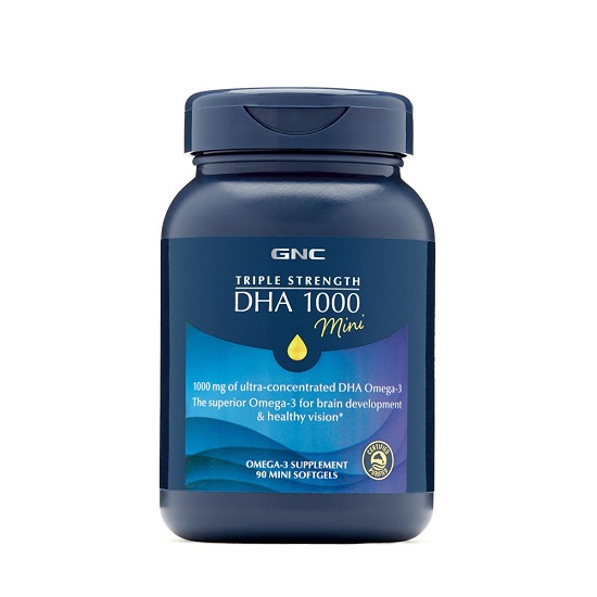 Triple Strenght DHA 1000 Mini, 90 mini capsule, GNC