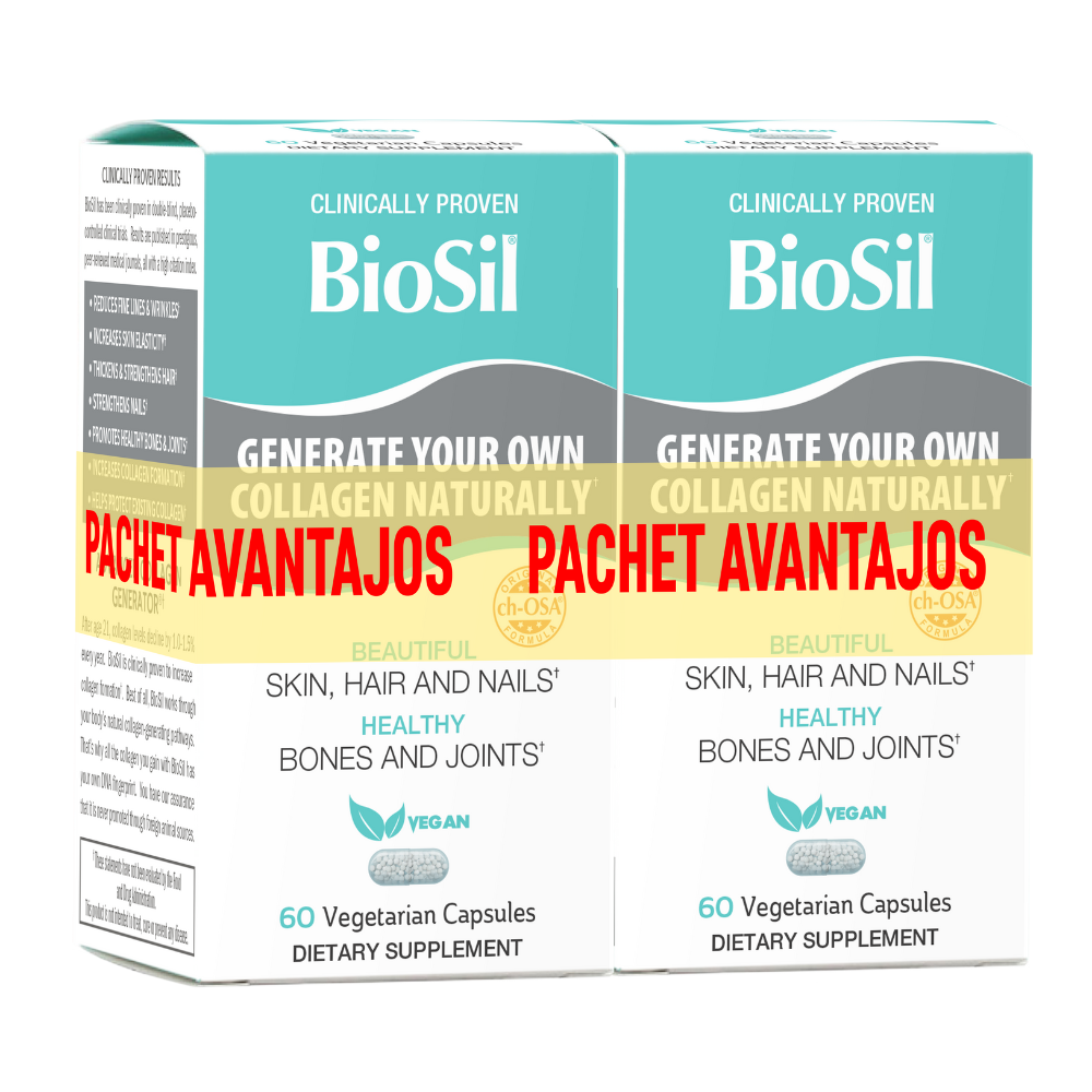 Pachet Generator avansat de colagen, 2 x 60 capsule, Biosil