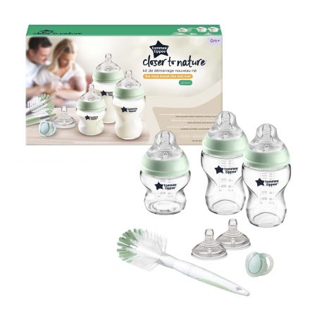 Kit biberoane din sticla nou nascuti, +0 luni, Tommee Tippee