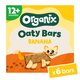 Batoane ecologice din ovaz integral cu banane, 12 luni+, 6 batoane x 23 g, Organix 824070
