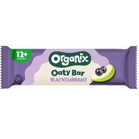 Baton ecologic din ovaz integral cu mere si coacaze negre, 12 luni+, 23 g, Organix