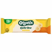 Baton ecologic din ovaz integral cu banane, 12 luni+, 23 g, Organix