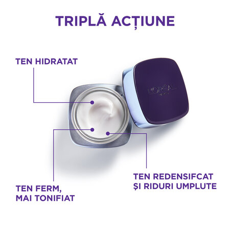 Pachet Crema de zi antirid intensiv redensificatoare Revitalift Filler + Crema de noapte antirid intensiv redensificatoare Revitalift Filler, 50 ml +50 ml, Loreal Paris 592150