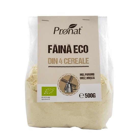 Faina Bio din 4 cereale, 500 gr, Pronat