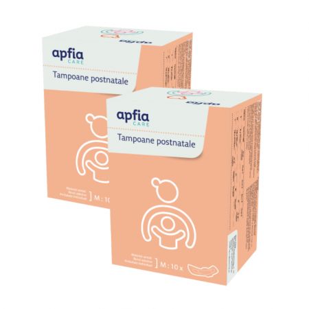 Tampoane pentru maternitate, 2 x 10 bucati M, Apfia Care