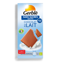Ciocolata dietetica cu lapte, 80 g, Gerble
